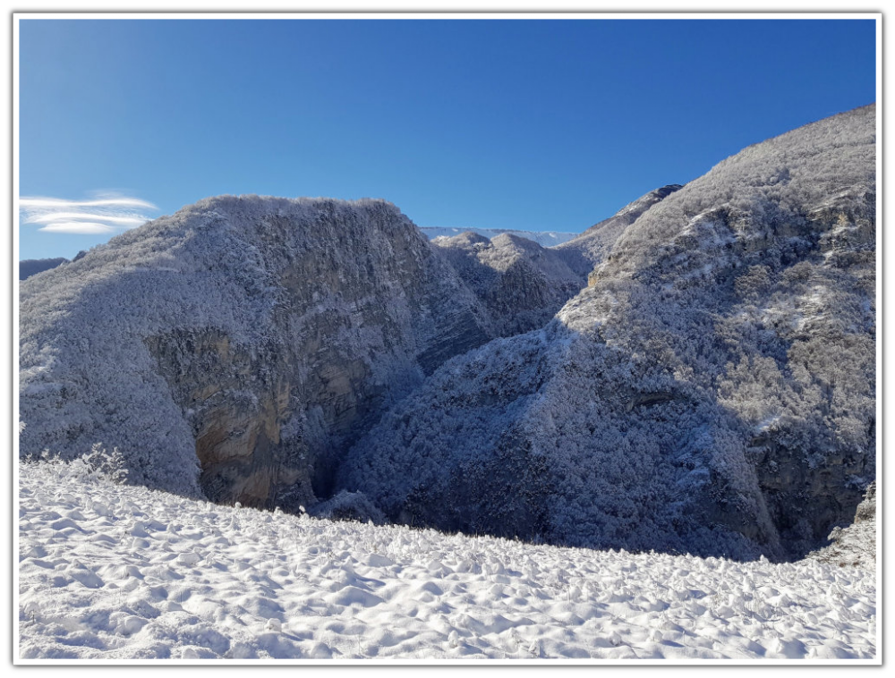 Foto: Pernice bianca - Erminio Di Sciullo Foto del mese di Gennaio 2020 del Calendario del CAI Sez. Fara San Martino.