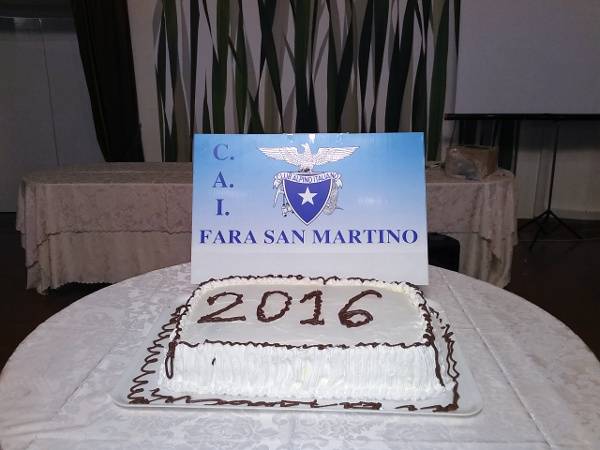 Torta CAI 2016 Torta per la cena di fine anno 2016.