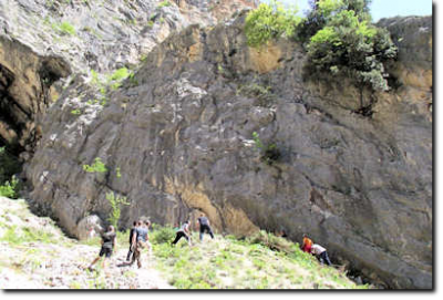 Settore Pizz de San Martine Panorama della parete del Settore del Pizz de San Martine