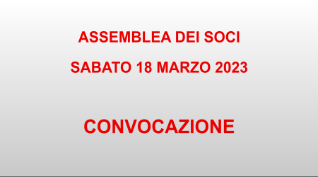 Convocazione assemblea dei soci